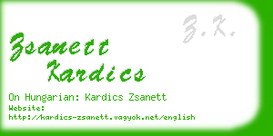 zsanett kardics business card